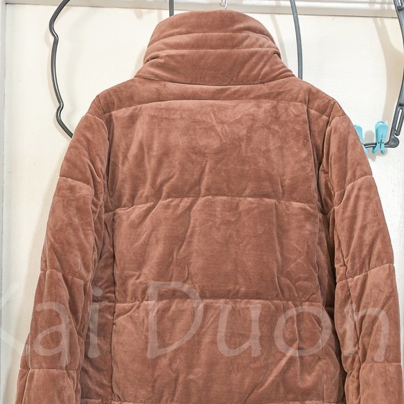 Isaac Mizrahi Ladies' Velvet Puffer Jacket XL - Picture 6 of 8